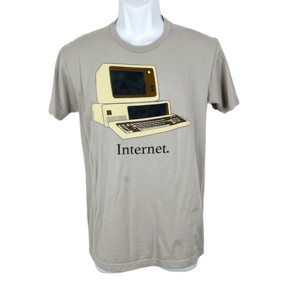 Palmer Cash Other - Palmer Cash Short Sleeve Tee Shirt Men's Small Graphic Internet - stained -